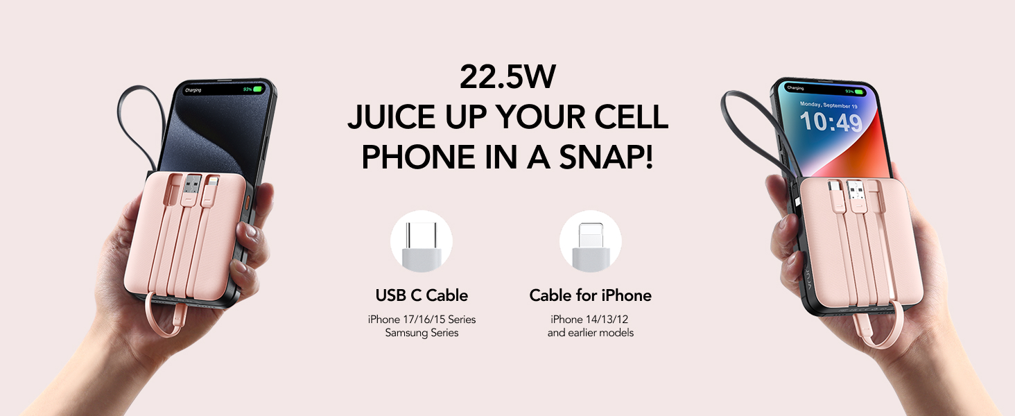 iphone portable charger fast charging