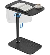 HUANUO Adjustable TV Tray, Height Adjustment TV Trays with 360° Swivel and 90° Tilt, Sturdy &amp; Mul...