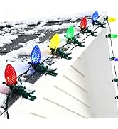 TW SHINE C9 Christmas Lights, 100 LED 66 FT Christmas String Lights Outdoor with 100 Spring Clips...