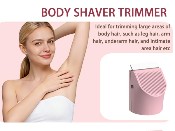 Bikini Trimmer for Women : 3-in-1 Painless Electric Shaver
