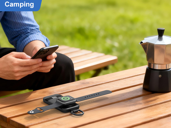 Portable Charger for Apple Watch Fast Charging iWatch working Camping Travel Essentials Accessories