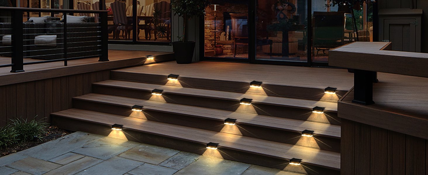 solar fence lights outdoor