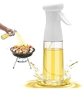 Olive Oil Sprayer for Cooking - 200ml Glass Oil Dispenser Bottle Spray Mister - Refillable Food G...