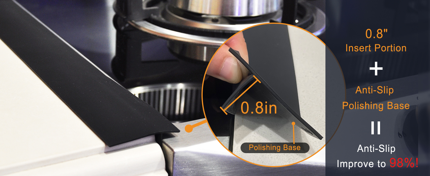 stove counter gap cover