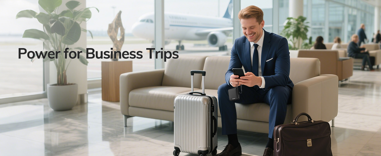 black mini power bank