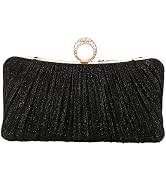 RonFoxi Clutch Purse for Women, Evening Bag with Removable Chain Strap Elegant Handbag for Weddin...
