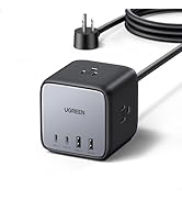 UGREEN 65W USB-C Charging Station with AC Outlet, Nexode 7-in-1 GaN Power Strip for Home, Office ...
