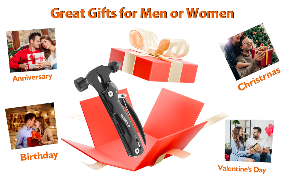 Christmas stocking stuffer multiool hammer