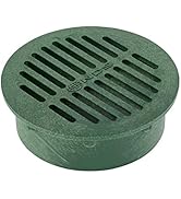 NDS 50, 6 In. Round Grate Cover, Connects to Speed-D Catch Basin, Drain Pipes &amp; Fittings, for Sma...