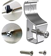 NACETURE Vinyl Siding Screws Clips Hook - 12 Pack Heavy Duty No-Hole Needed Siding Screws Stainle...