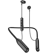 MOCANIO Neckband Bluetooth Headphones 25 Hours Battery Life Ultra-Lightweight Comfort Memory Coll...