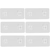 6 Pack Shower Caddy Adhesive Replacement, Shower Adhesive Strips, Strong Adhesive Hooks, Waterpro...