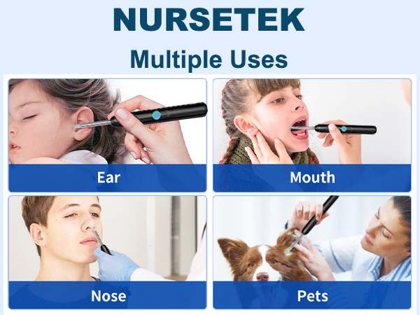 ear camera with light