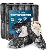 squish Waterproof Shoe Covers Disposable, 200 Pack Premium Thick Booties Cover for Men and Women,...
