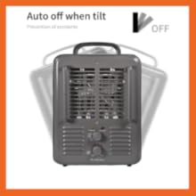 comfort zone portable space has an auto off feature if it's tipped over