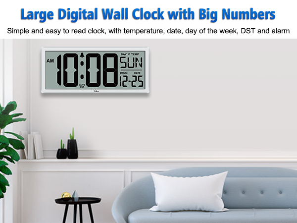 digital wall clock