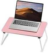 FISYOD Foldable Lap Table, Laptop Bed Desk, Portable Study Table, Laptop Desk/Stand for Bed, Ligh...