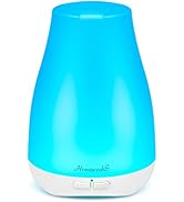 Homeweeks Diffusers, 100ml Colorful Essential Oil Diffuser with Adjustable Mist Mode,Auto Off Aro...
