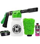Wontolf Car Wash Foam Gun Foam Cannon with Car Wash Soap, Microfiber Car Wash Mitt, Storage Bag -...