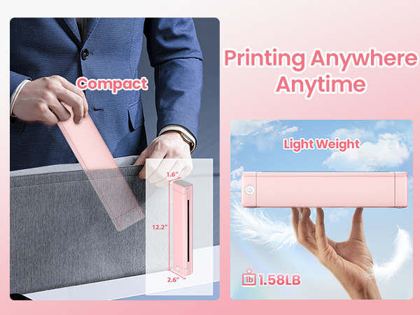 Phomemo Portable Printers Wireless for Travel,Phomemo Portable Printers Wireless for Travel