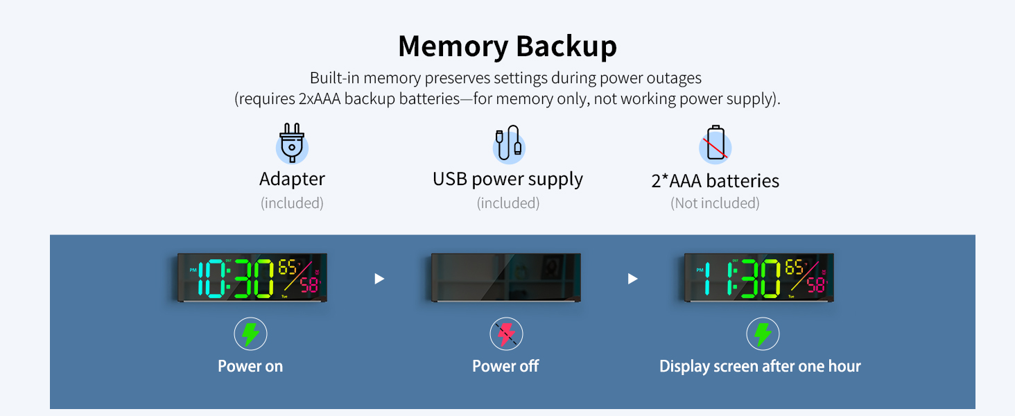 Large Display Digital Clock
