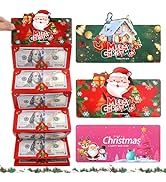 XANGNIER 3 Pcs Christmas Cash Gift Envelopes with 10 Slots,Christmas Money Holders for Cash,Surpr...