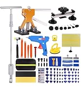 CZJCMECH 117 PCS Dent Removal Kit, Paintless Dent Repair Kit with Golden Lifter, Bridge Puller, S...