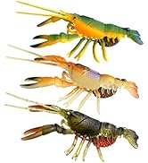 Crayfish Fishing Lures,Crawfish Bass Lures, Soft Plastic Bait with Durable TPE,Crawfish Bait