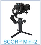 Feiyu SCORP Mini-2 All-in-1 Gimbal Stabilizer for Mirrorless/Action Cameras and Smartphones. 1.3"...