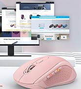 TECKNET Bluetooth Mouse (BT 5.0/3.0+2.4Ghz)