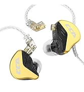 CCA CRA+ in Ear Monitor Earphone, Patented Ultra-Thin Diaphragm Dynamic Driver IEM, Clear Sound &amp;...