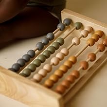 Neutral wooden abacus