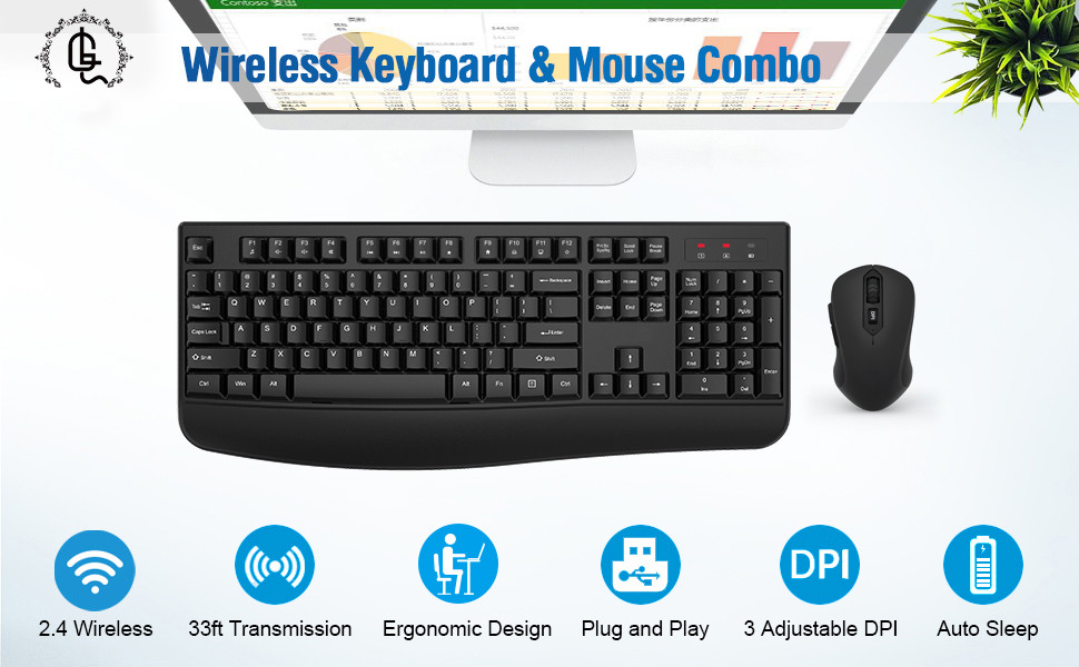 wireless keyboard and mouse combo