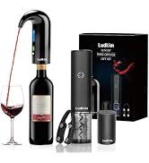 Rechageable Electric Wine Opener Gift Set, Electric Wine Aerator Dispenser, Electric Wine Corkscr...