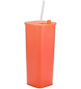 DEQIANG 20oz Tumbler with Straw and Lid, Travel Mug Water Tumbler, Vacuum Insulated Cup,Steel Ins...