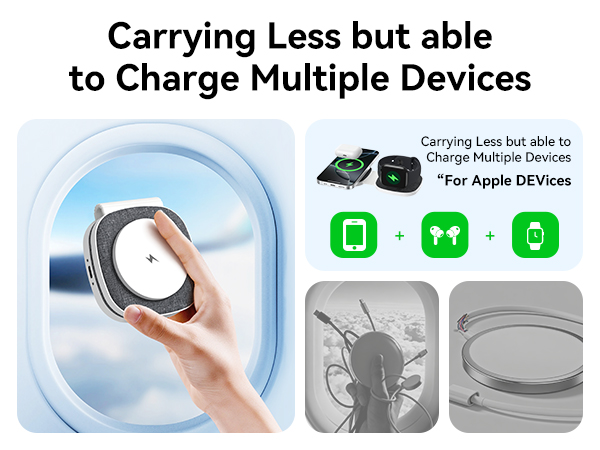 Flodable 2 in 1 Mag-Safe Wireless Charger for iPhone