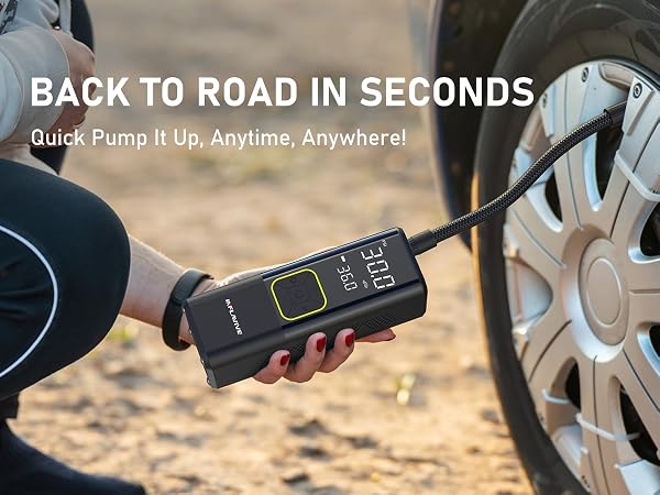 portable tire inflator for car