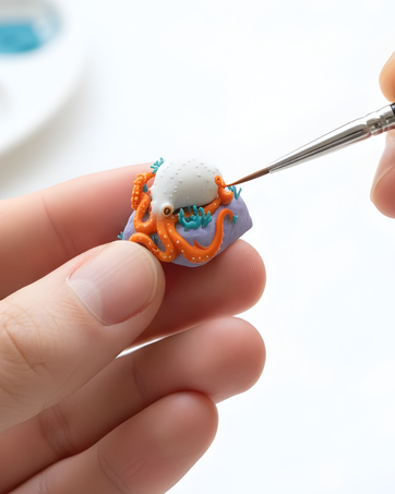 Octopus Resin Artisan Keycap