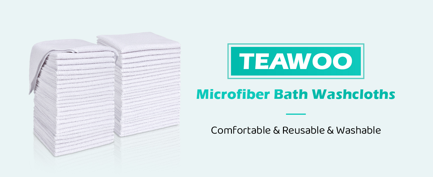 Microfiber Bath Washcloths