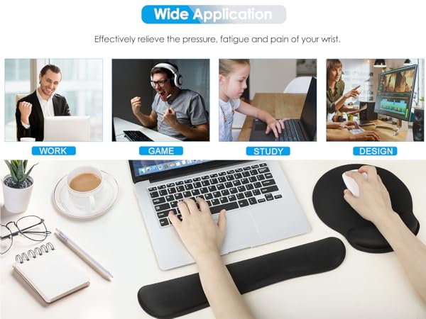 Wide Application: suitable for player, office worker, writer, editor and student and