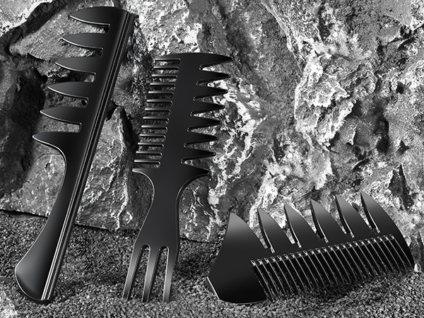 3pcs Hair Combs Set for Men