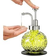 Tonxus Vintage Soap Dispenser, Refillable 9Oz Lotion Dispenser for Bathroom and Kitchen Sink, Gre...