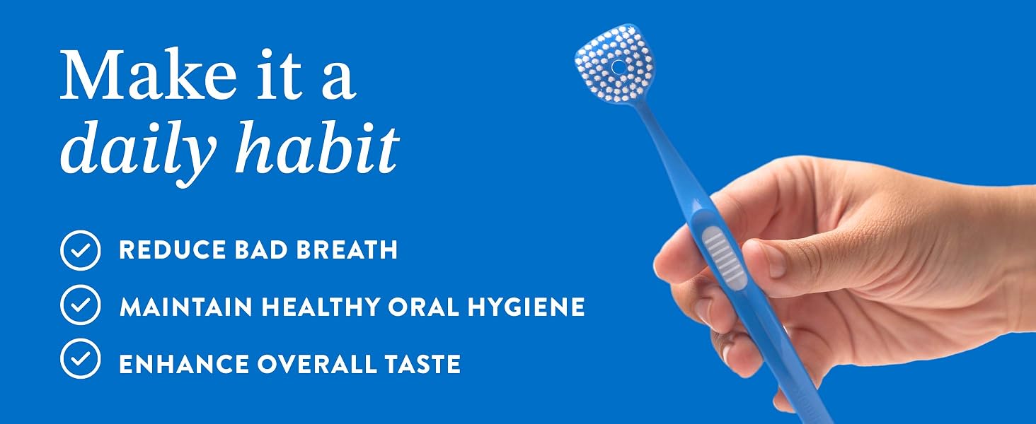 Tongue Brush Tongue Scraper Combo