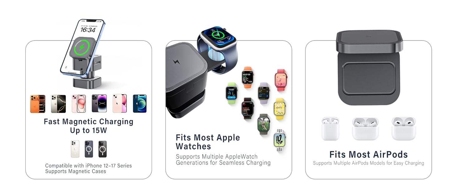 4 in 1 Magsafe Wireless Charging Station