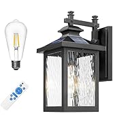 FEMILA Solar Powered Wall Lights, 14.2" Wall Mount Solar Lights Outdoor Waterproof, Aluminum Outs...