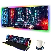 ARTSO RGB Gaming Mouse Pad Large, Extended Soft Led Mouse Pad with 14 Lighting Modes 2 Brightness...