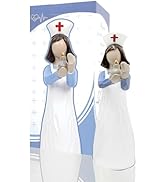 Mingzhang Nurse Gifts Figurine, Angels Female Nurse Collectible Statue for Office Desk Tabletop D...