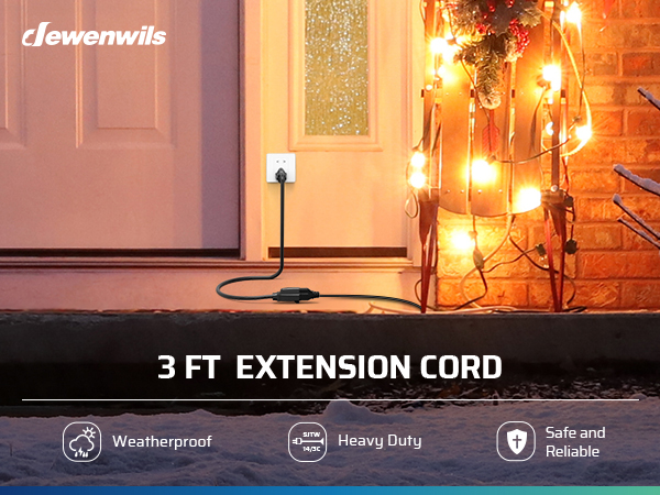 3 FT Extension Cord