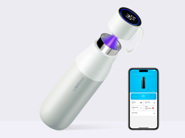 Self-Cleaning Smart Water Bottle