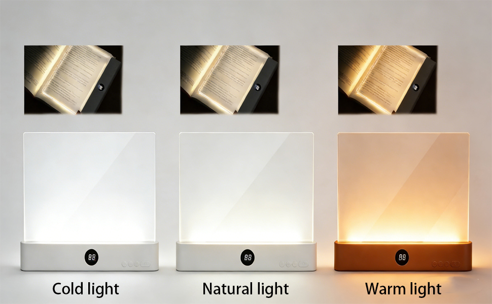 Cool light, natural light, and warm light